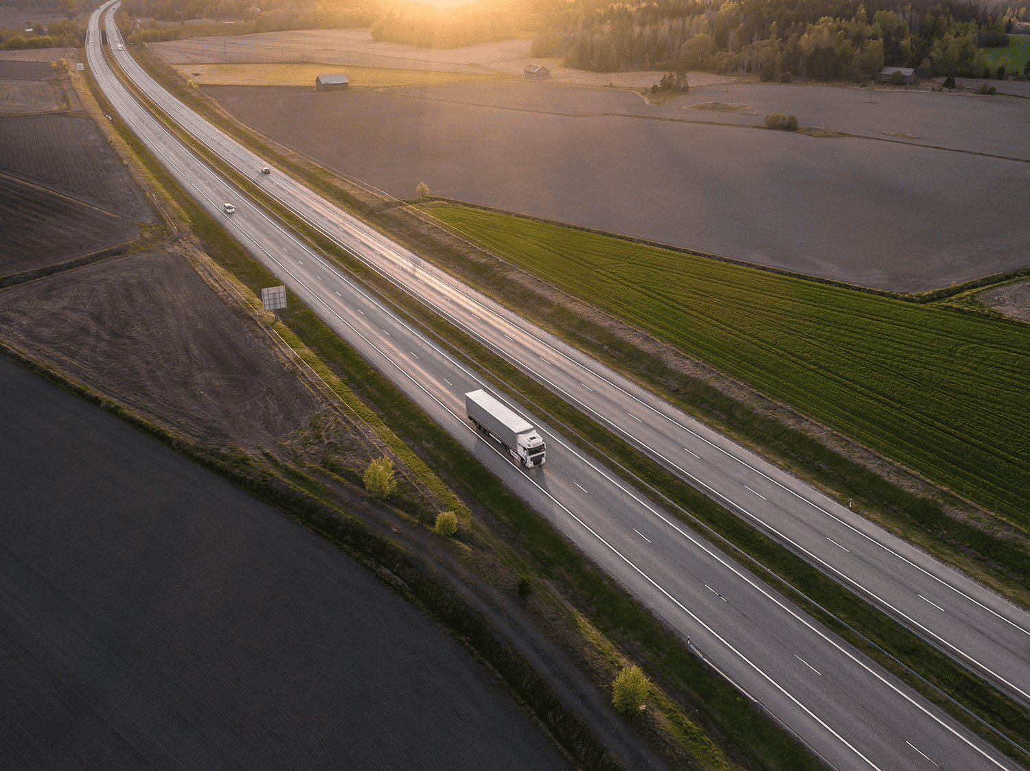 truck on highway 