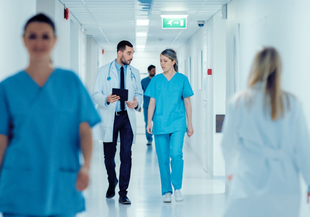 doctors in a hallway